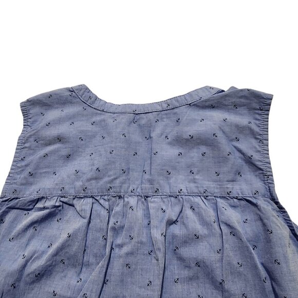 Bass Womens‎ Tank Top Blue Ankle Size M - Picture 6 of 10